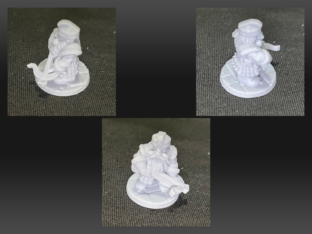 3 Iron Hills Dwarf Crossbow Miniatures Middle Earth LOTR D&D Warhammer Dwarf