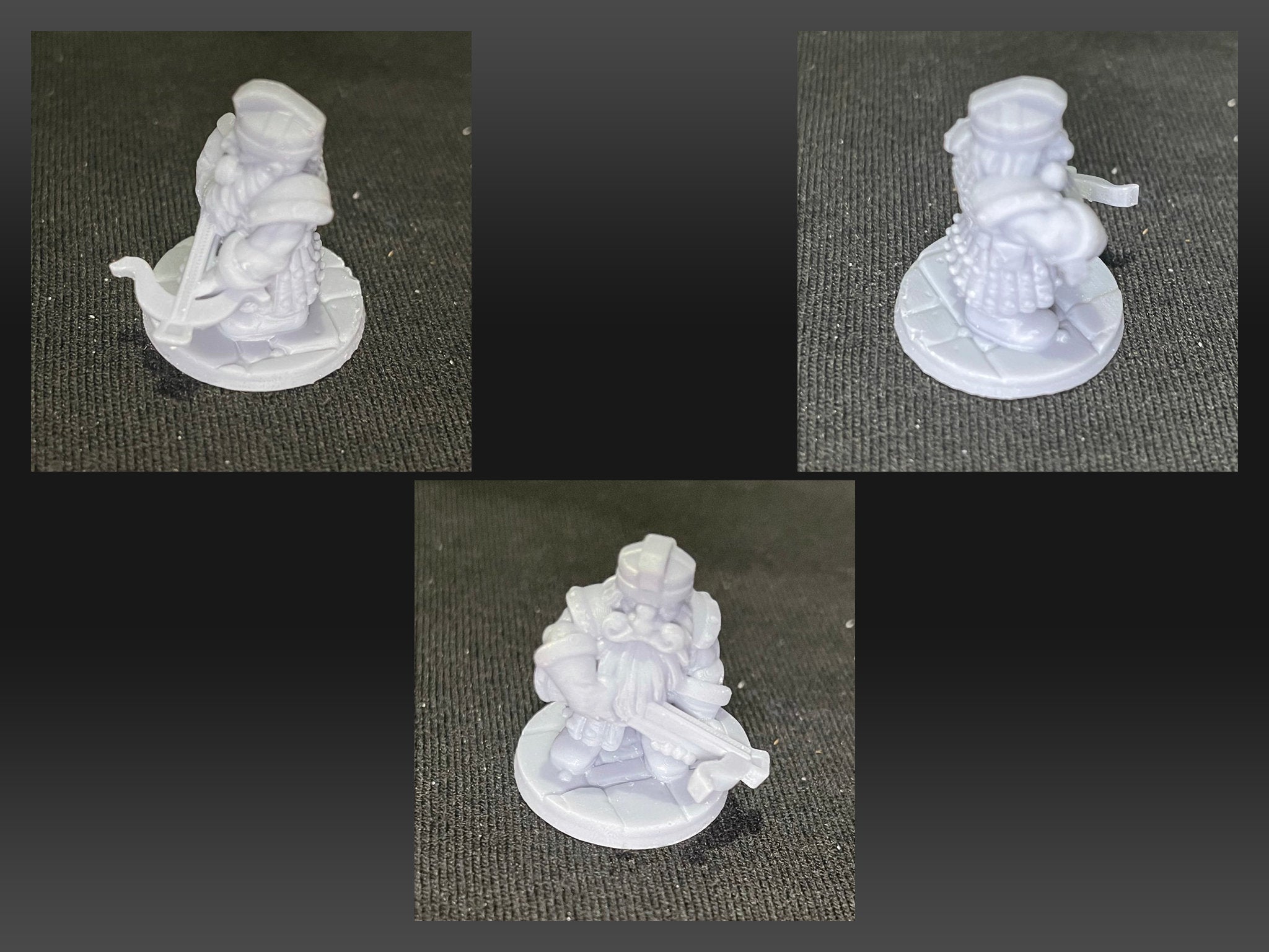 3 Iron Hills Dwarf Crossbow Miniatures Middle Earth LOTR D&D Warhammer Dwarf