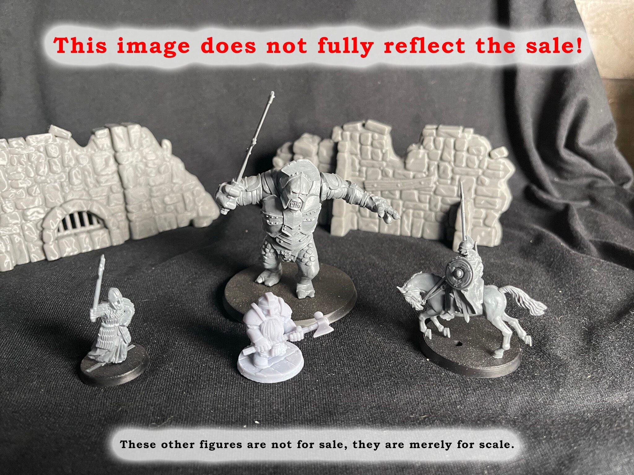 3 Iron Hills Dwarf Mattocks 28mm Miniatures Middle Earth LOTR D&D Warhammer Dwarf
