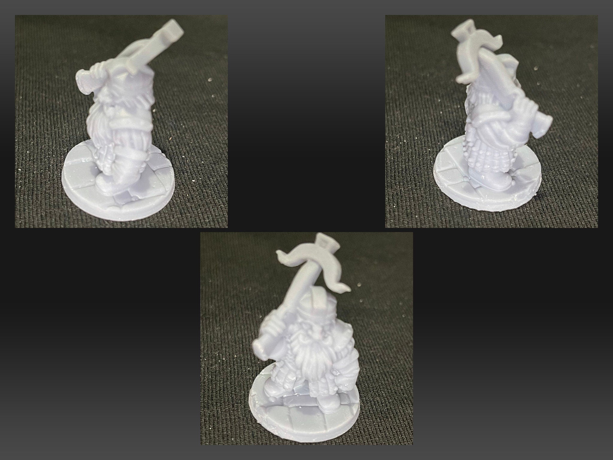 3 Iron Hills Dwarf Crossbow Miniatures Middle Earth LOTR D&D Warhammer Dwarf