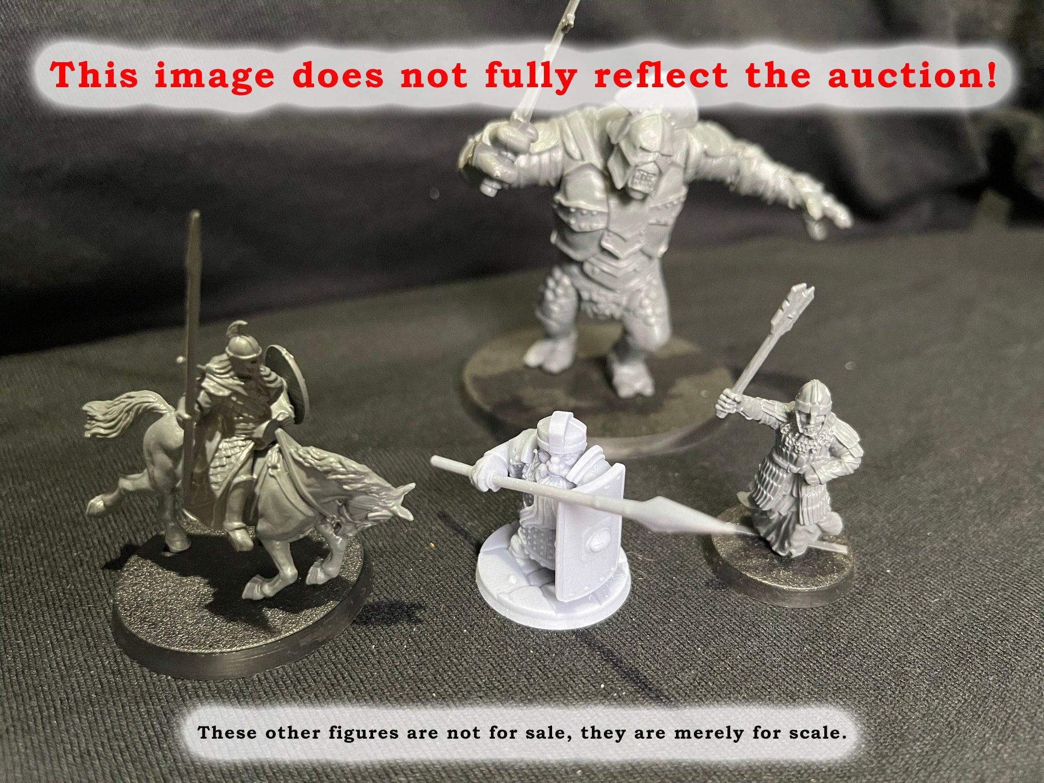 3 Iron Hills Dwarf Shieldwall Warriors Miniatures Middle Earth LOTR D&D Warhammer Dwarf