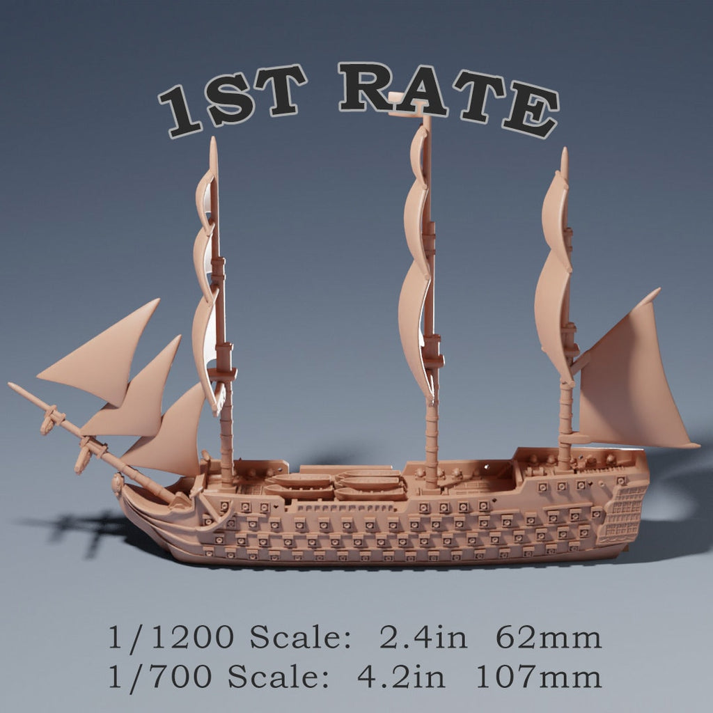 1st Rate Squadron Sailing Ship Miniatures 1/1200