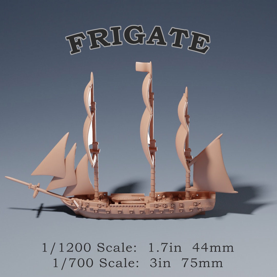 Frigate Squadron Sailing Ship Miniatures 1/1200