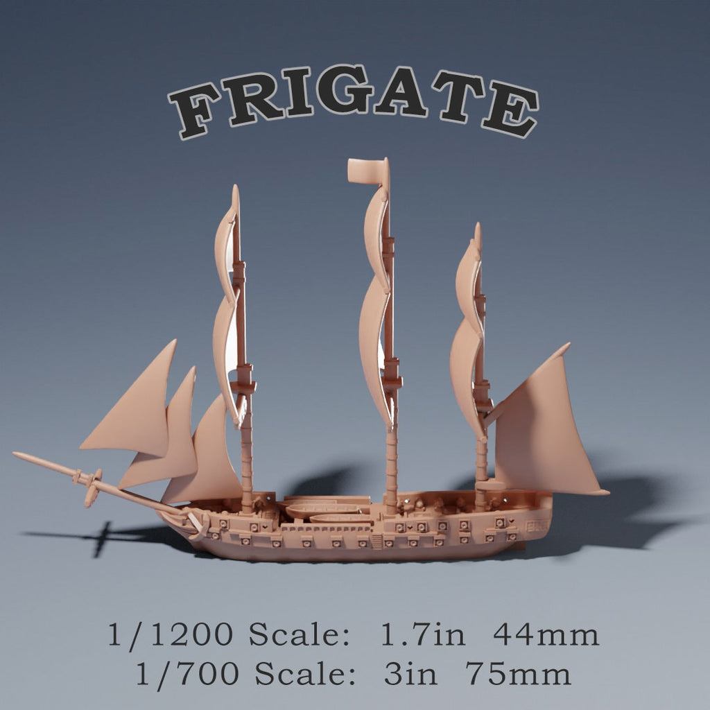 Frigate Squadron Sailing Ship Miniatures 1/700 | Models | Warship | Vessels | Black Seas