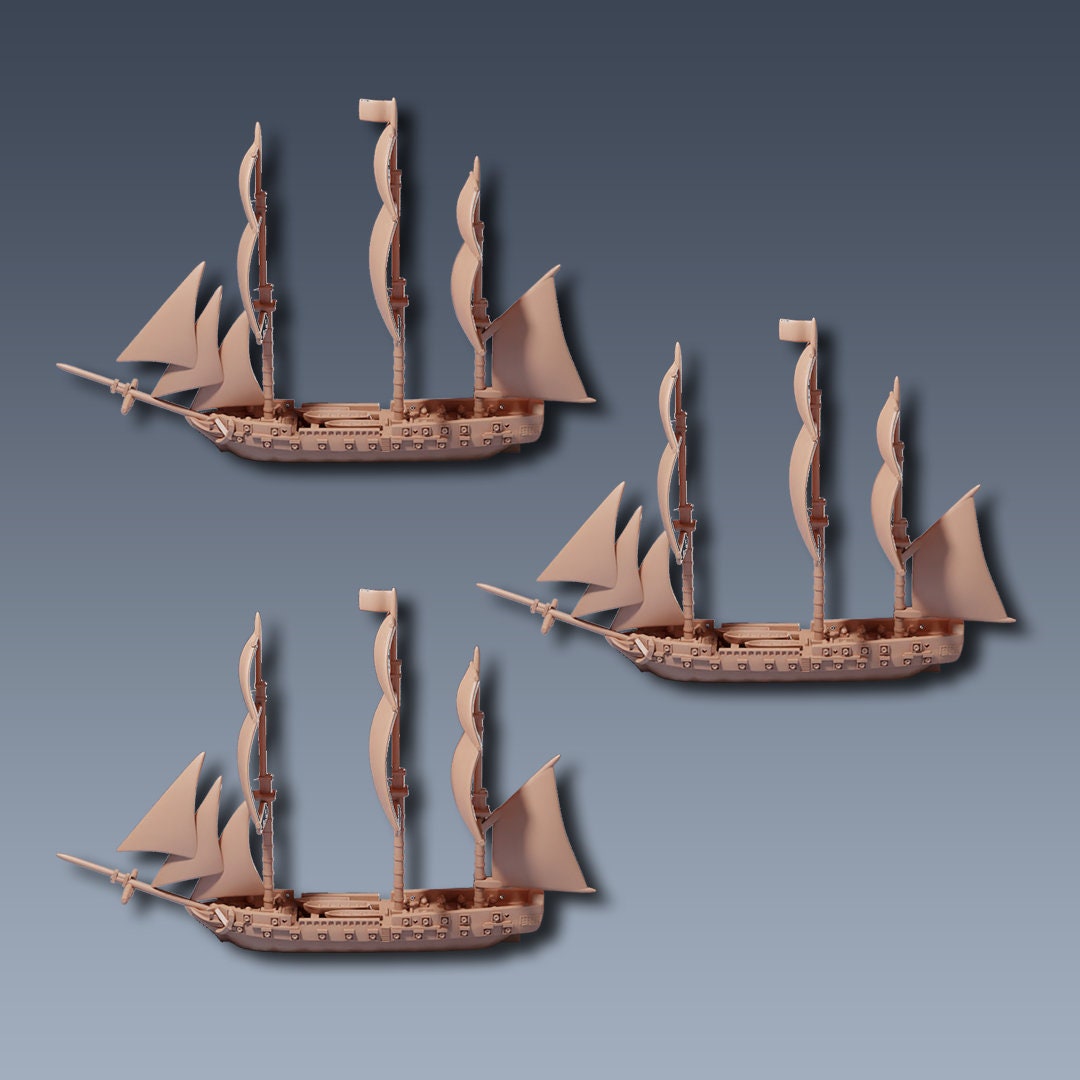 Frigate Squadron Sailing Ship Miniatures 1/1200