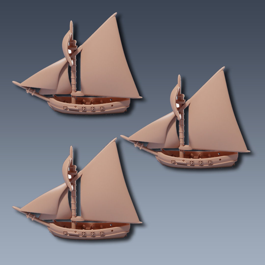 Sloop Squadron Sailing Ship Miniatures 1/700 | Models | Warship | Vessels | Black Seas