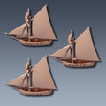 Sloop Squadron Sailing Ship Miniatures 1/1200 | Models | Warship | Vessels | Black Seas