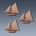 Cutter Squadron Sailing Ship Miniatures 1/700 | Models | Warship | Vessels | Black Seas