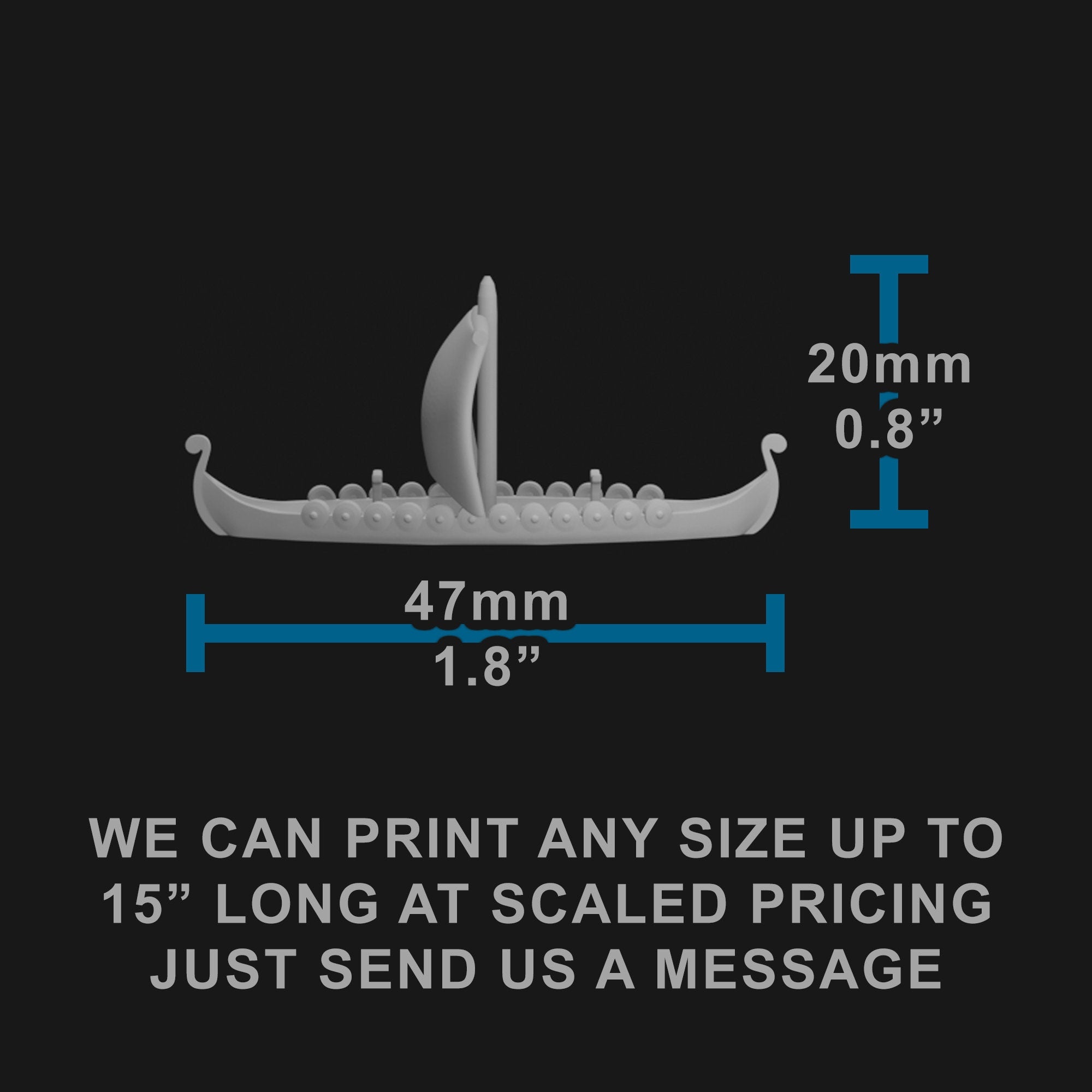 Longship Squadron Sailing Ship Miniatures | Any size - Default 1/700 | Models | Viking Longship