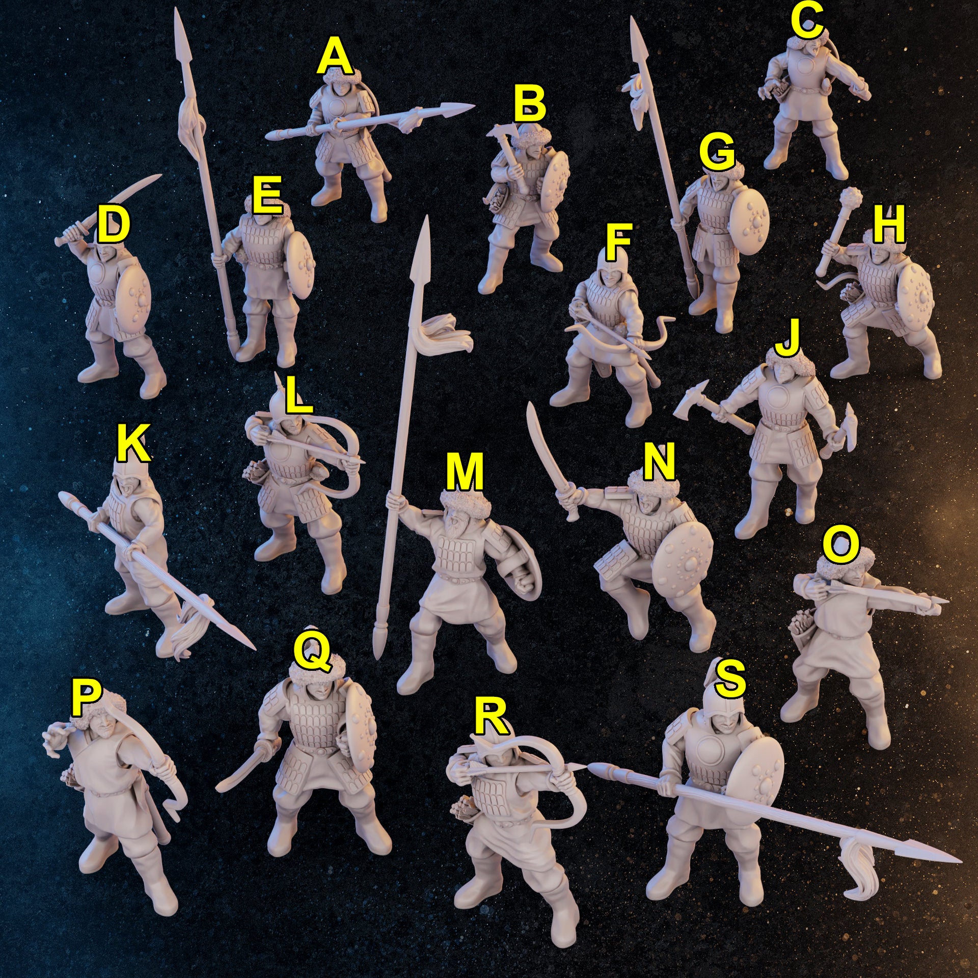 Mongolian Warriors | 18 Miniatures
