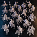 18 Mongolian Warriors on Horseback Miniatures