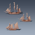 Sailing Ship Miniatures Brig Frig Schooner Pack | 1/1200 scale