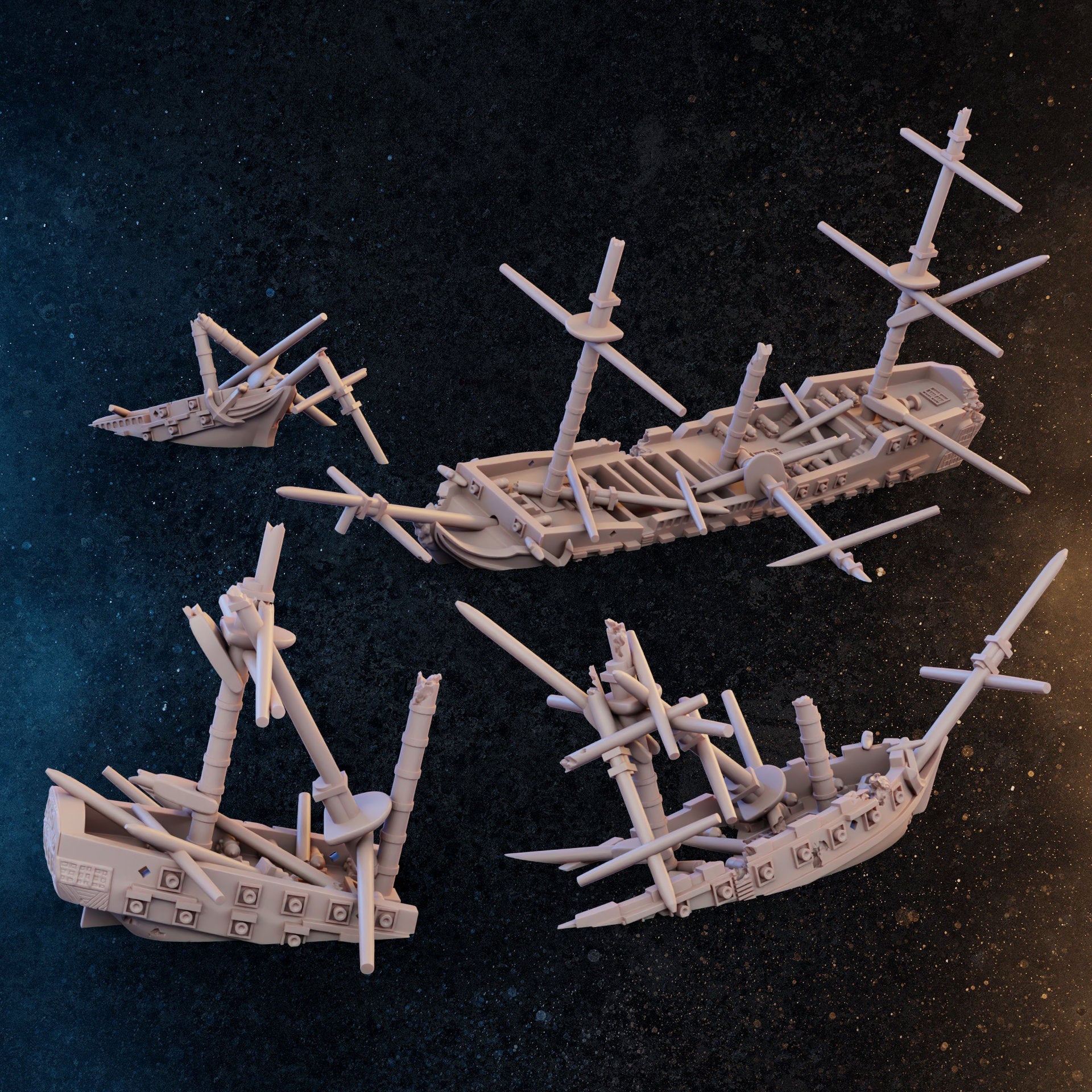 Sailing Ship Miniatures Ship Wreckage Pack 1/700 Scale
