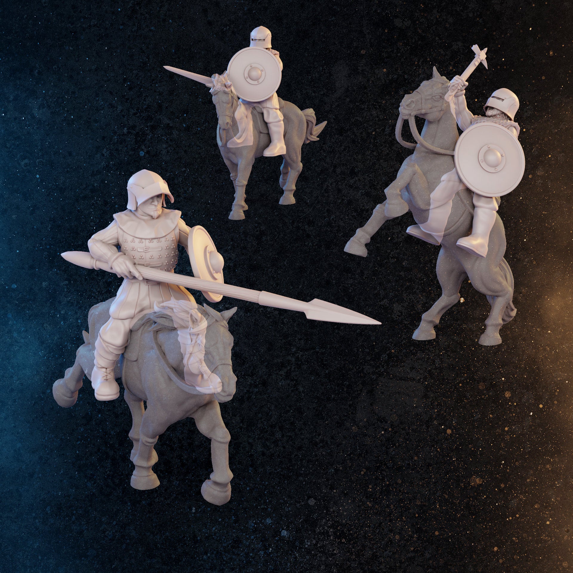 Late Medieval Cavalry | 48 Miniatures