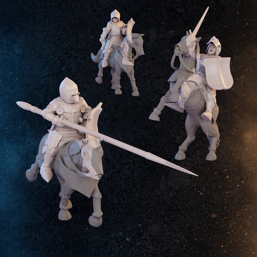 Late Medieval Cavalry | 48 Miniatures