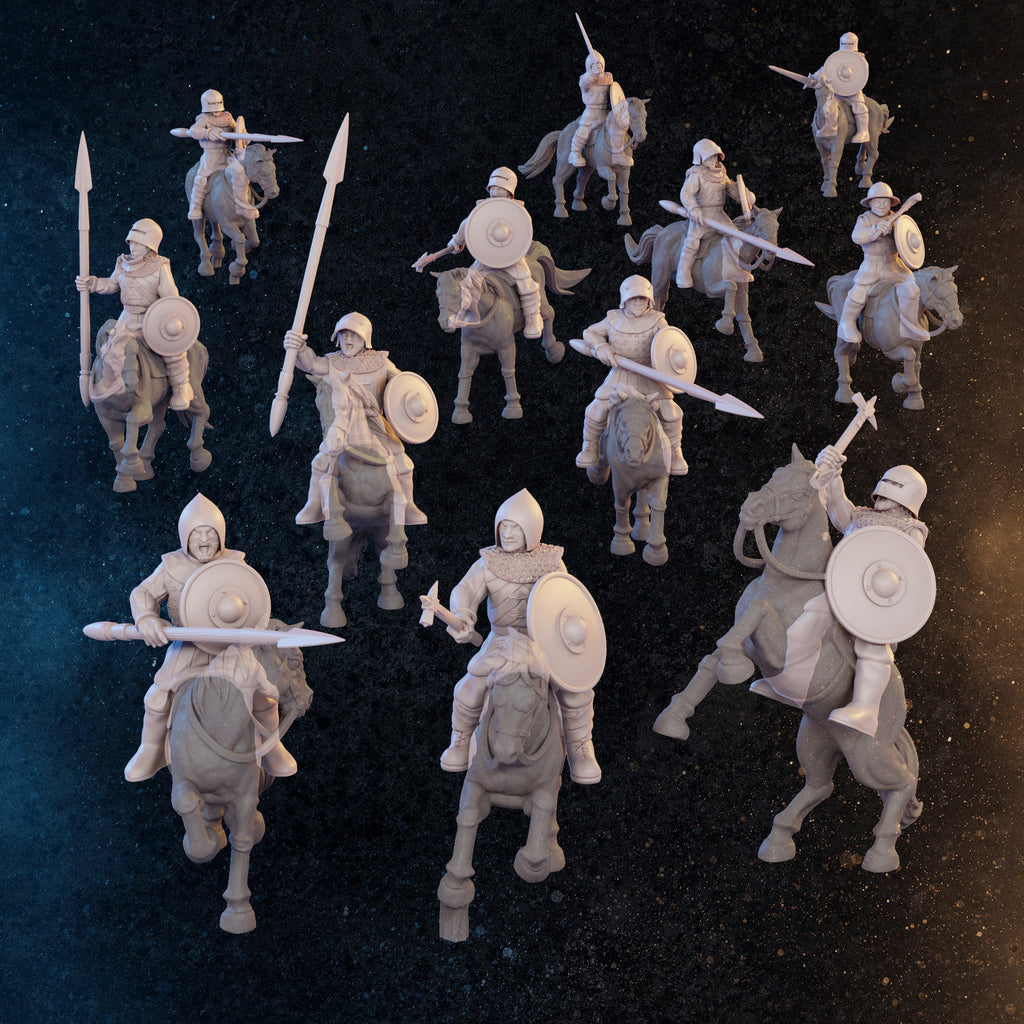 Late Medieval Cavalry | 48 Miniatures