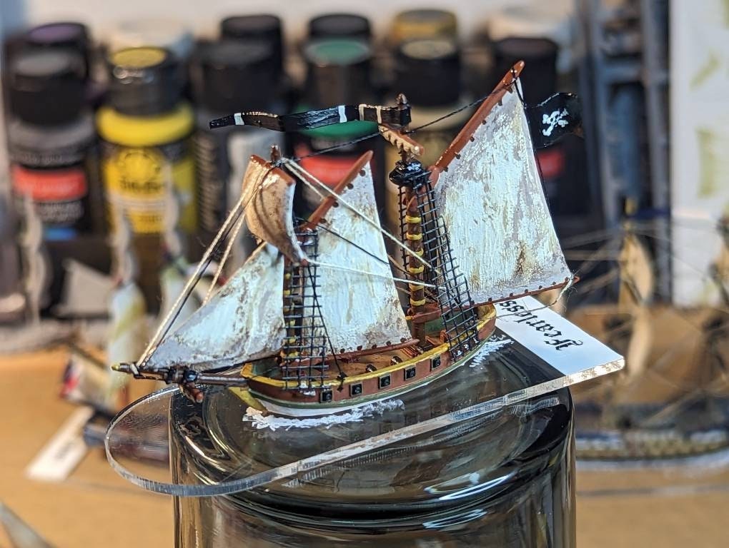 Schooner Squadron Sailing Ship Miniatures 1/700 | Models | Warship | Vessels | Black Seas
