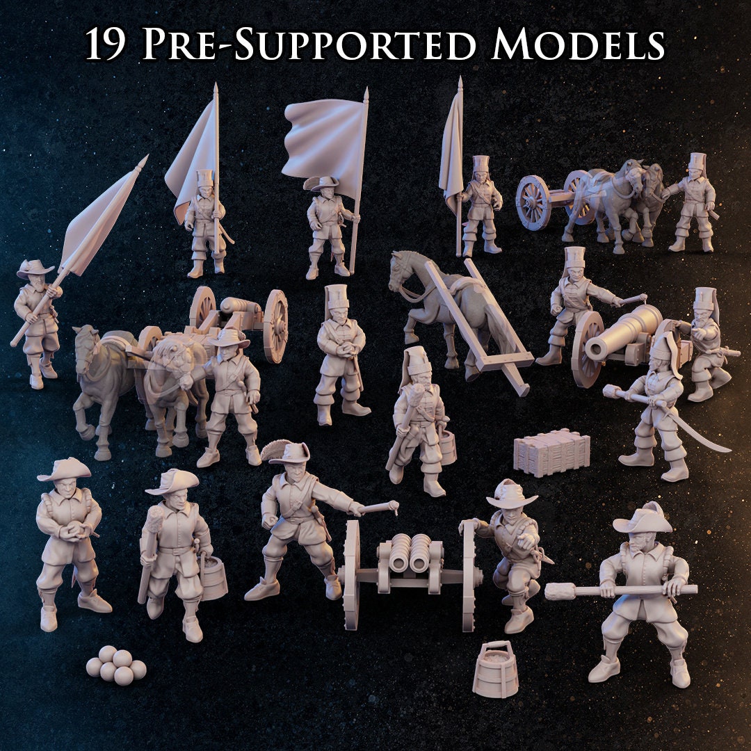 Spanish Tercio Pike & Shot Artillery | 26 Miniatures