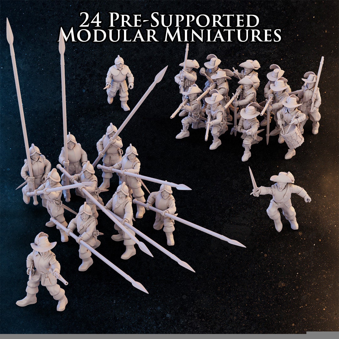 Pike & Shot Tercio | 54mm | 24 Miniatures
