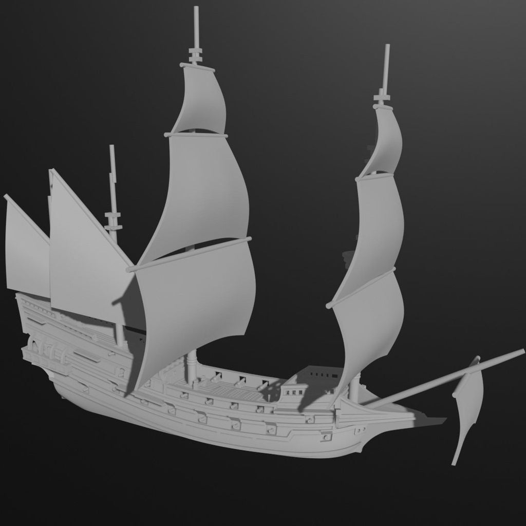 17th Century English Fleet | 8 Ships | Scales 1/600 Through 1/1200 | Turner Miniatures