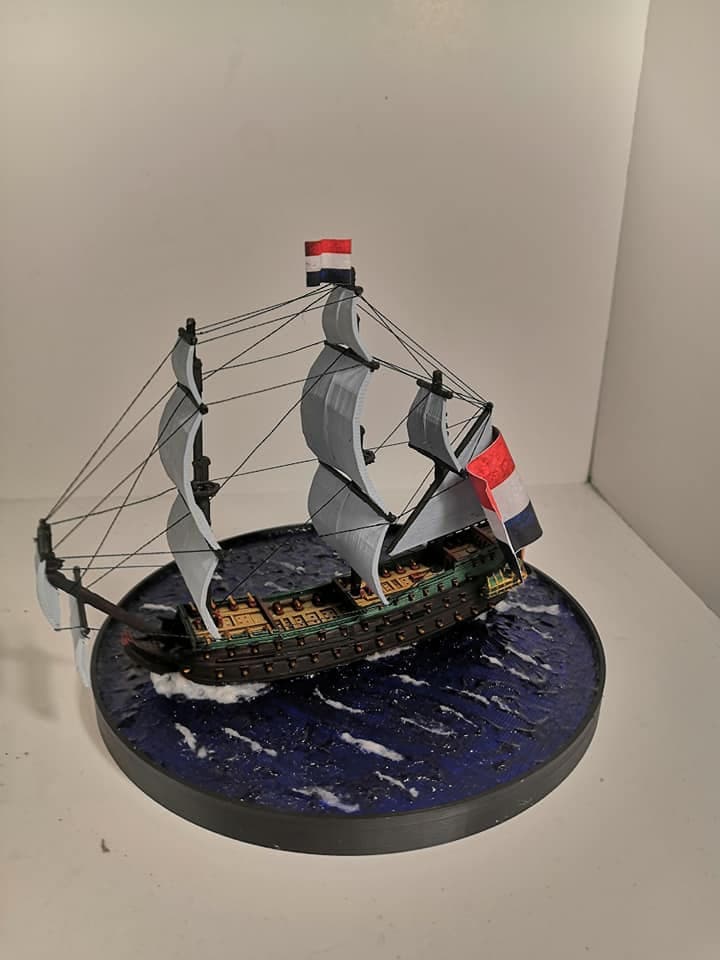17th Century Dutch Fleet | 7 Ships | Scales 1/600 Through 1/1200 | Turner Miniatures