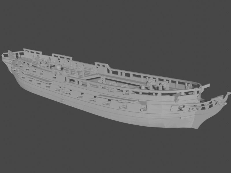 18th Century Danish Fleet | 8 Ships | Scales 1/700 Through 1/1200 | Turner Miniatures