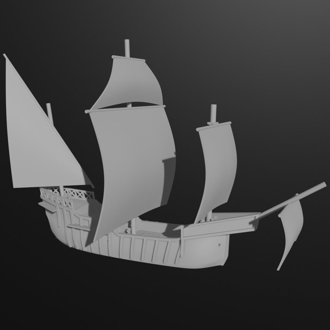 17th Century Spanish Fleet | 3 Ships | Scales 1/600 Through 1/1200 | Turner Miniatures
