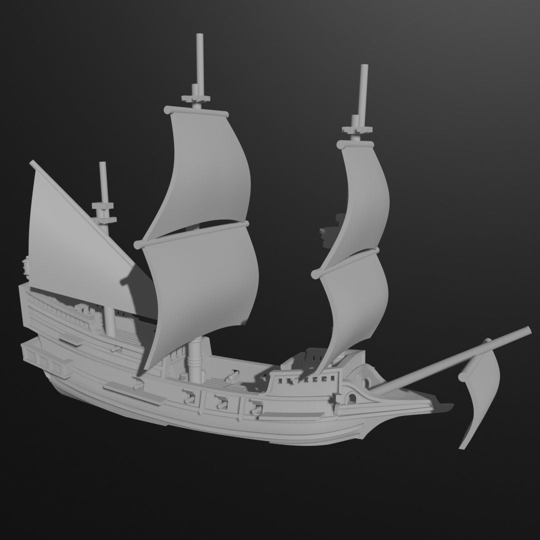 17th Century English Fleet | 8 Ships | Scales 1/600 Through 1/1200 | Turner Miniatures