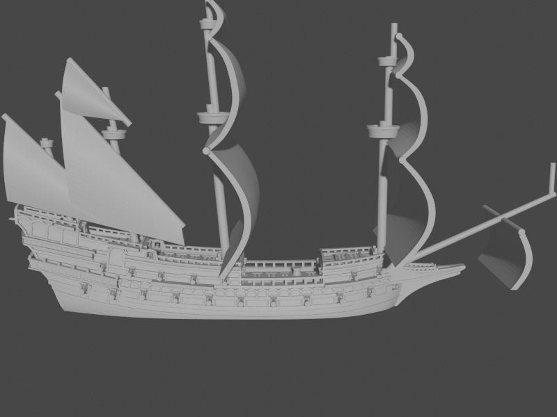 17th Century English Fleet | 8 Ships | Scales 1/600 Through 1/1200 | Turner Miniatures