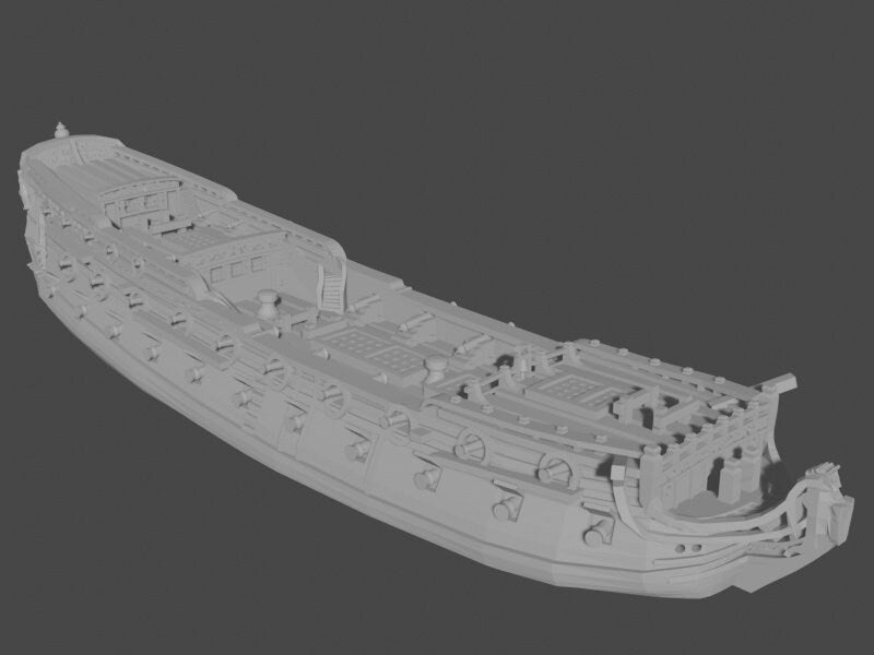 17th Century English Fleet | 8 Ships | Scales 1/600 Through 1/1200 | Turner Miniatures