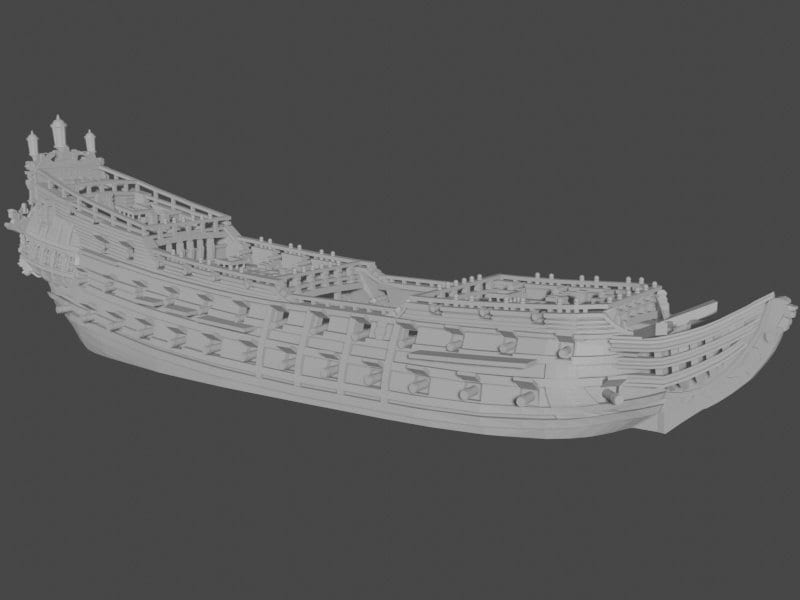 17th Century Dutch Fleet | 7 Ships | Scales 1/600 Through 1/1200 | Turner Miniatures