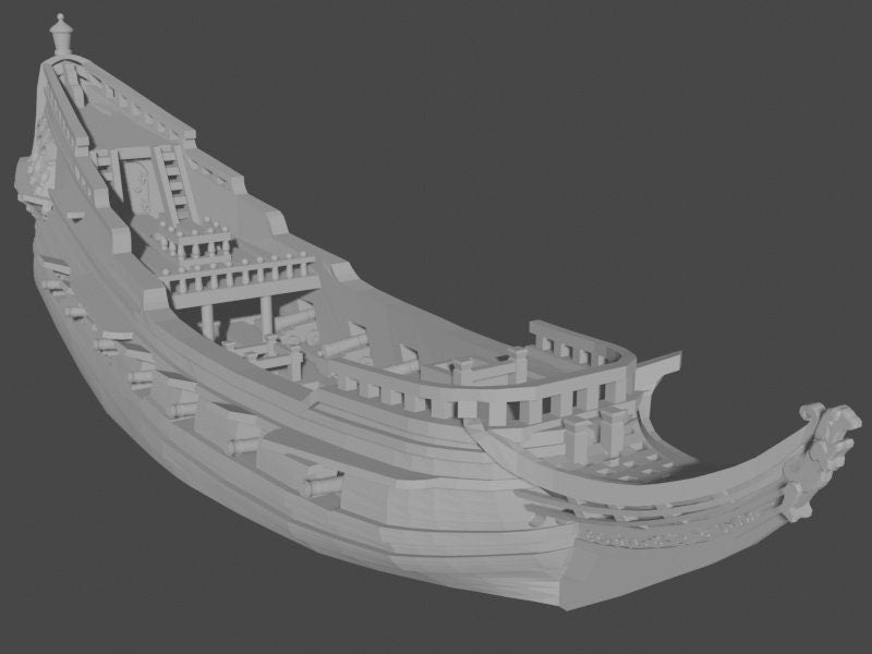 17th Century Dutch Fleet | 7 Ships | Scales 1/600 Through 1/1200 | Turner Miniatures
