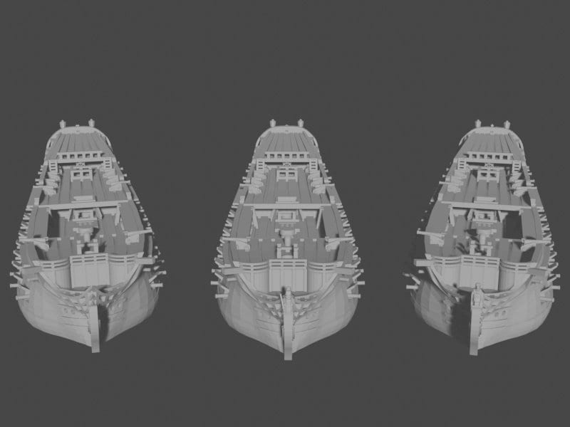 18th Century Danish Fleet | 8 Ships | Scales 1/700 Through 1/1200 | Turner Miniatures