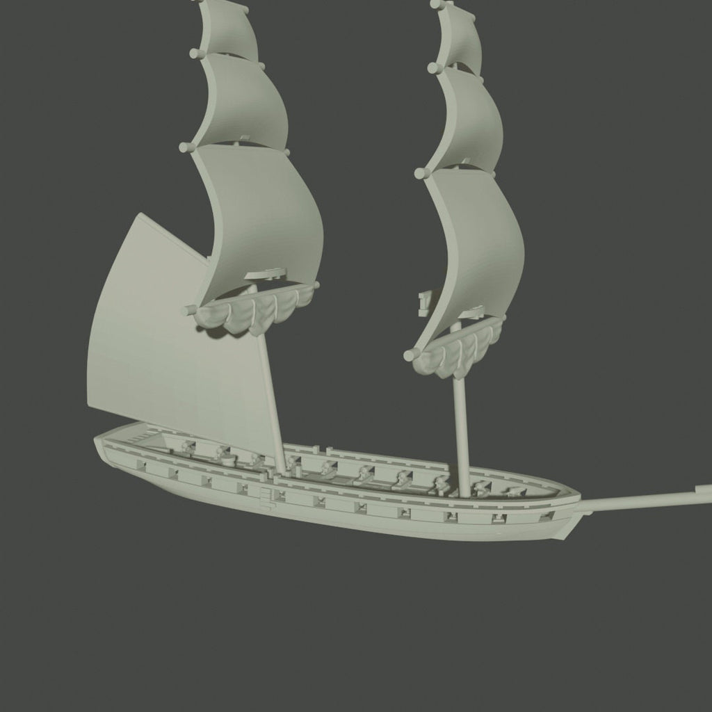 17th & 18th Century US Fleet | 8 Ships | Scales 1/700 Through 1/1200 | Turner Miniatures