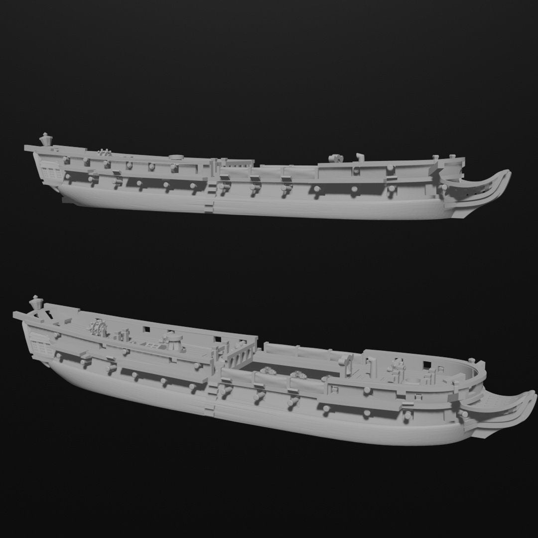 18th Century British Fleet 2 | 9 Ships | Scales 1/700 Through 1/1200 | Turner Miniatures