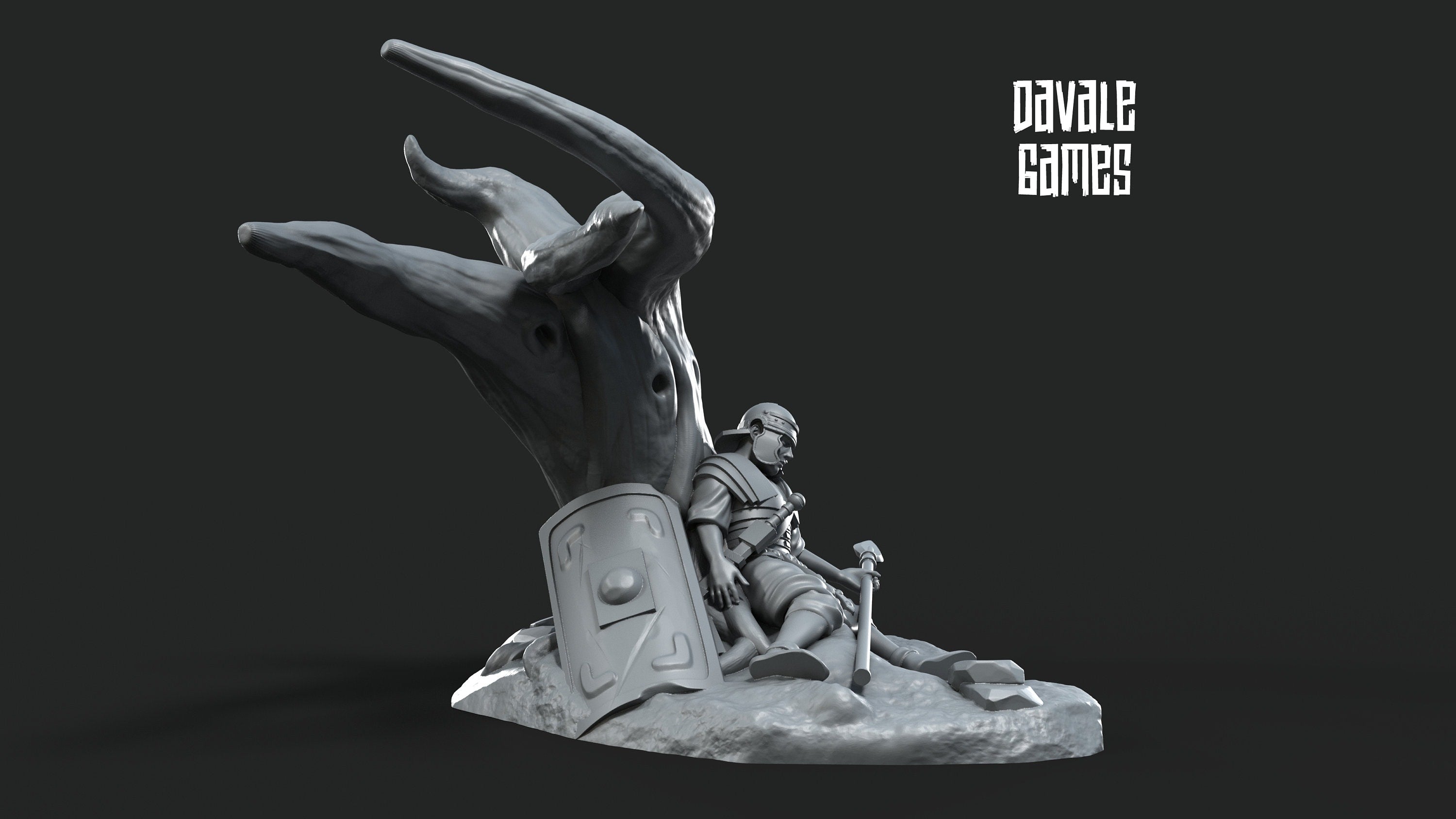 Dead Roman Soldier | 1 Miniature | Davale Games