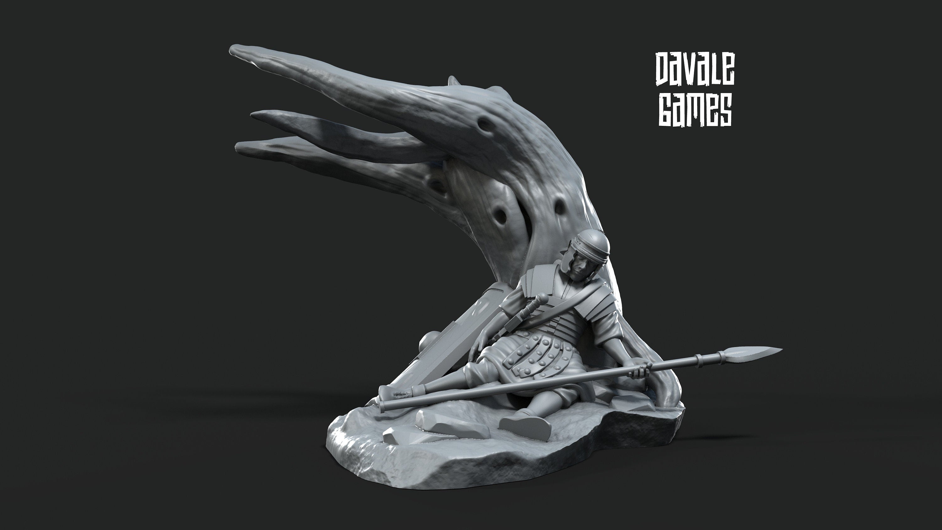Dead Roman Soldier | 1 Miniature | Davale Games