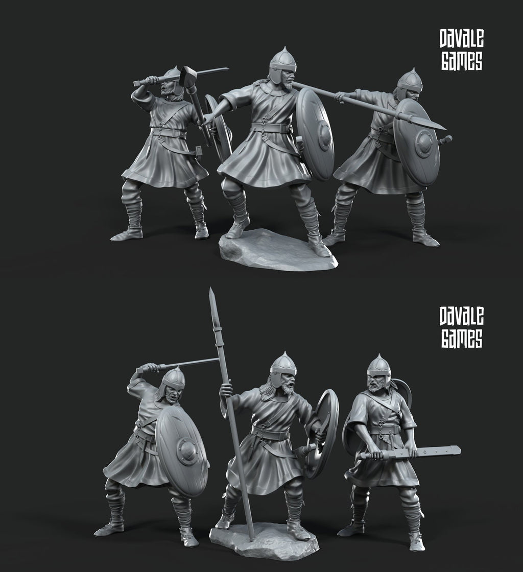 Visigoth Soldiers | 6 Miniatures | Davale Games