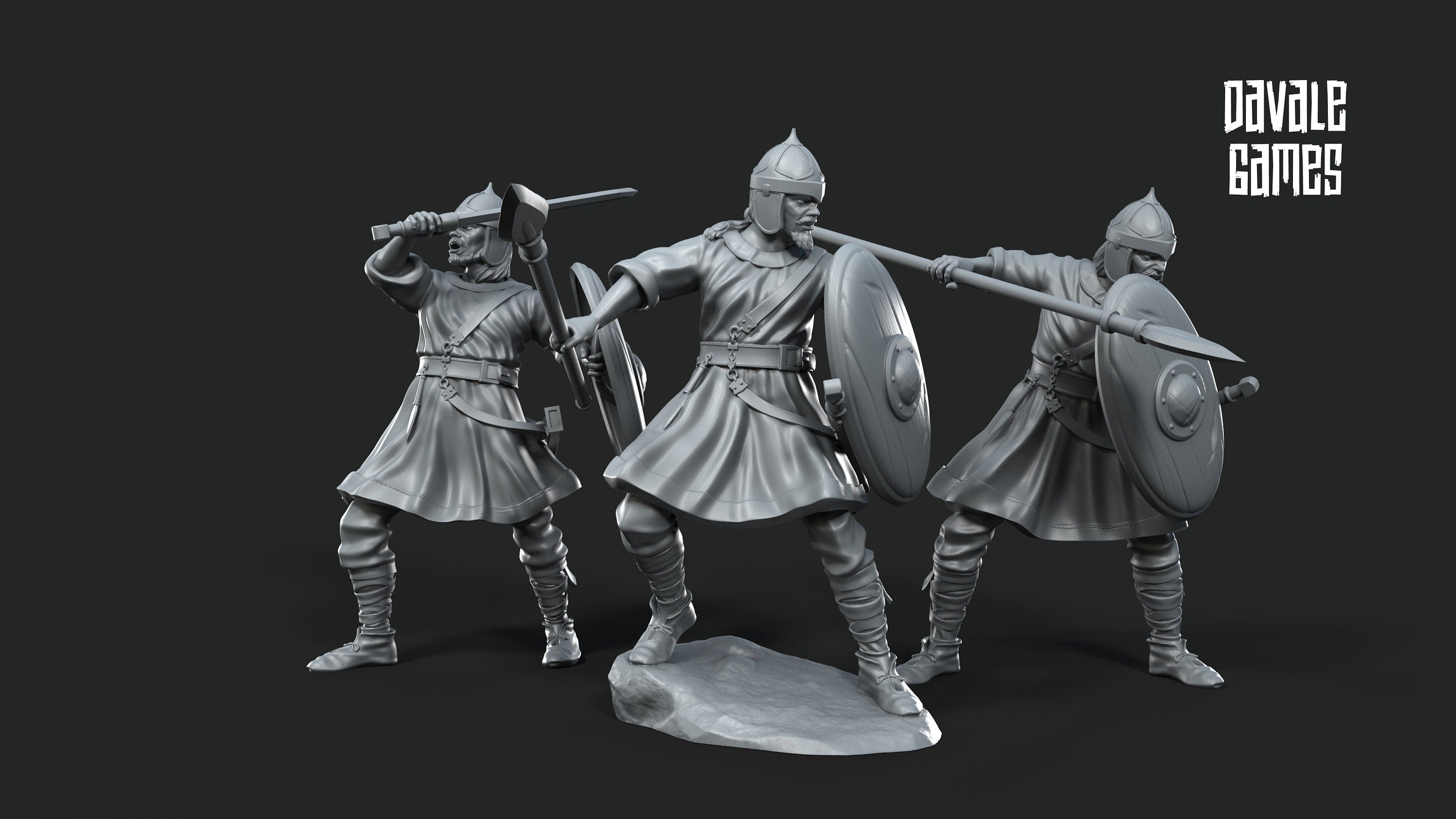 Visigoth Soldiers | 6 Miniatures | Davale Games