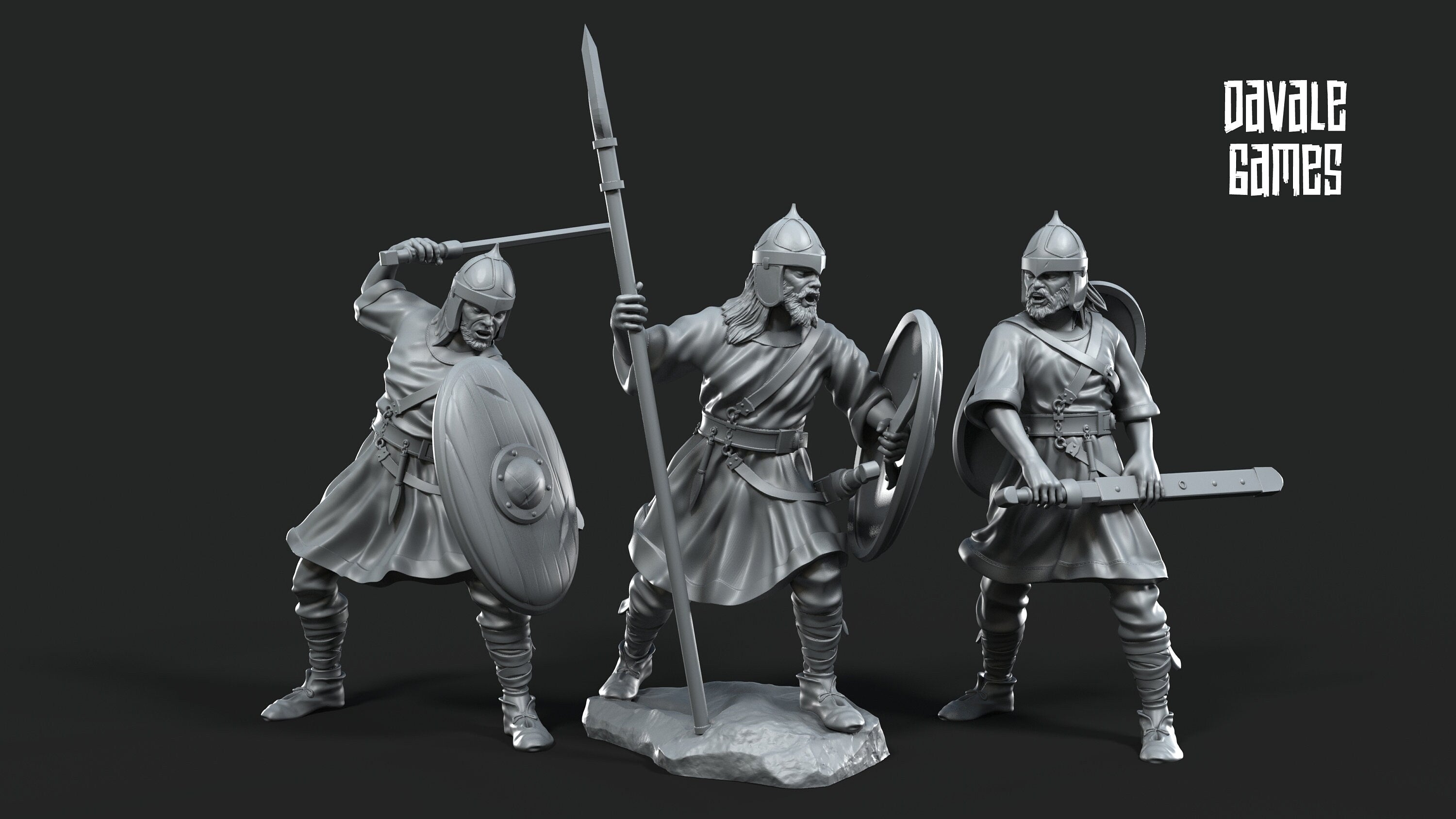 Visigoth Soldiers | 6 Miniatures | Davale Games