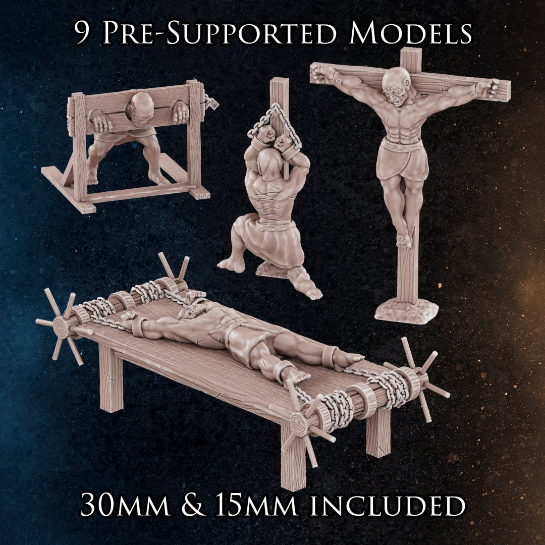 Ancient Torture Devices | 8 Miniatures