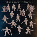 Pirate Crew | 17 Miniatures | Diratia