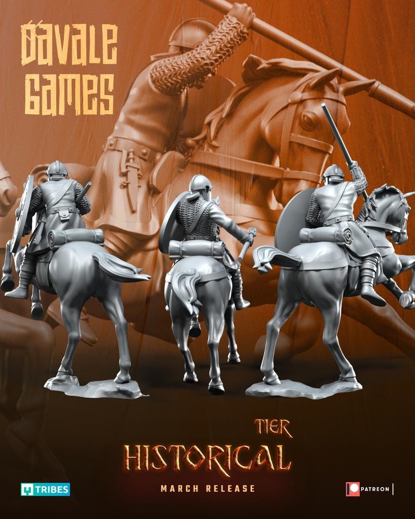Roman Cavalry | 3 Miniatures | Davale Games