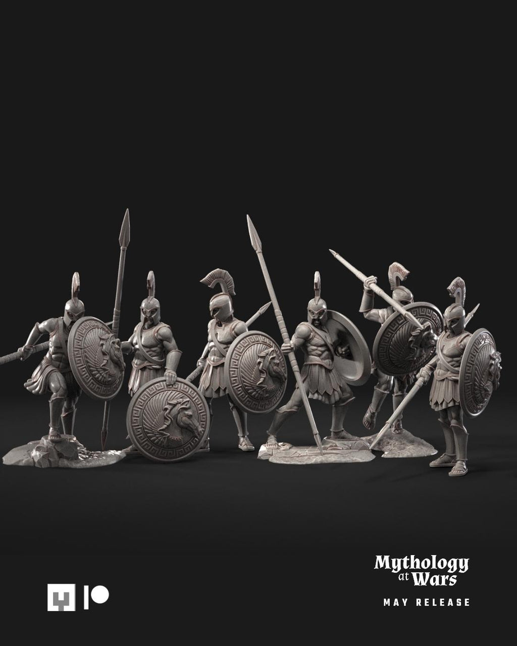 Greek Hoplites | 40mm | 6 Miniatures | Davale Games