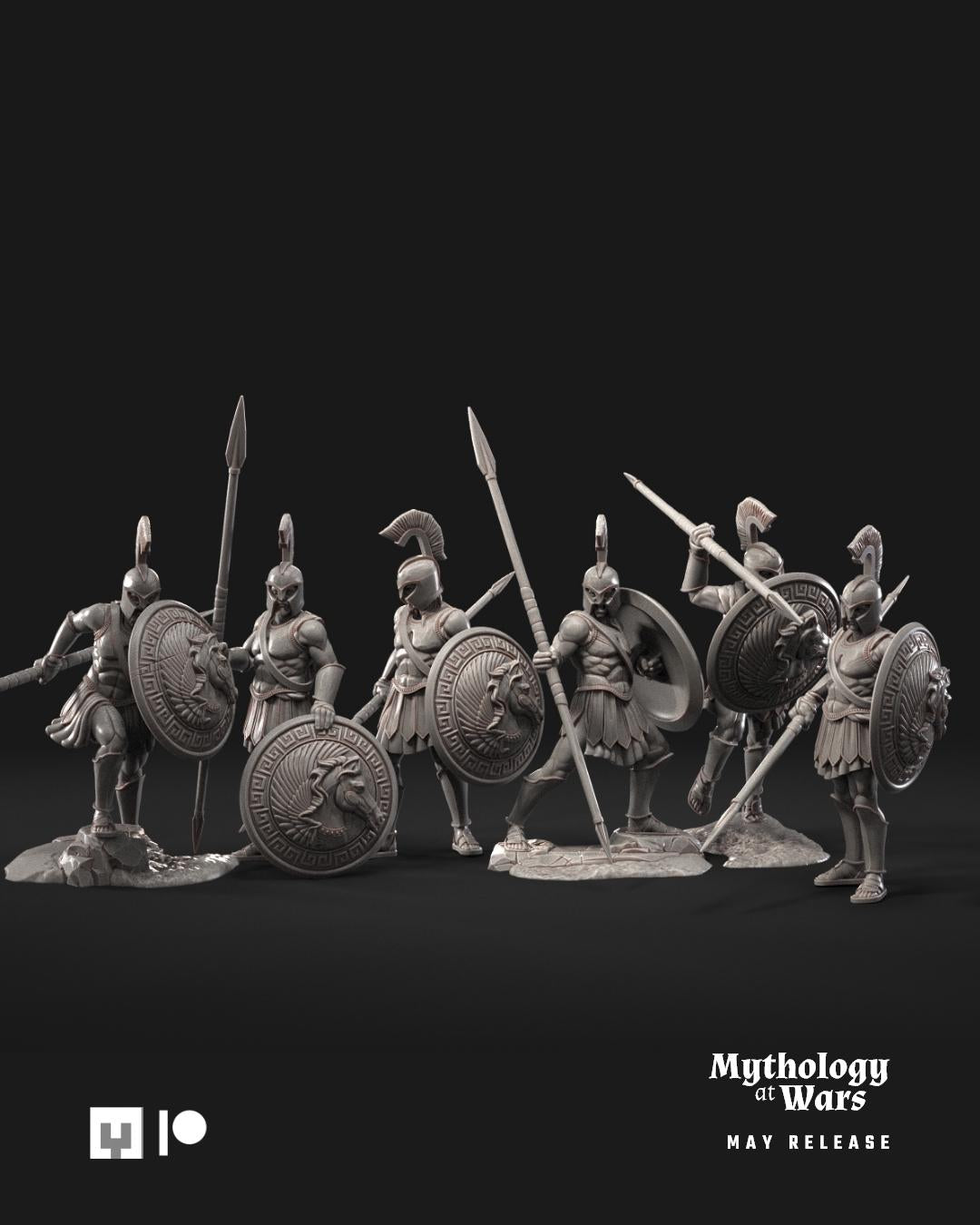 Greek Hoplites | 40mm | 6 Miniatures | Davale Games