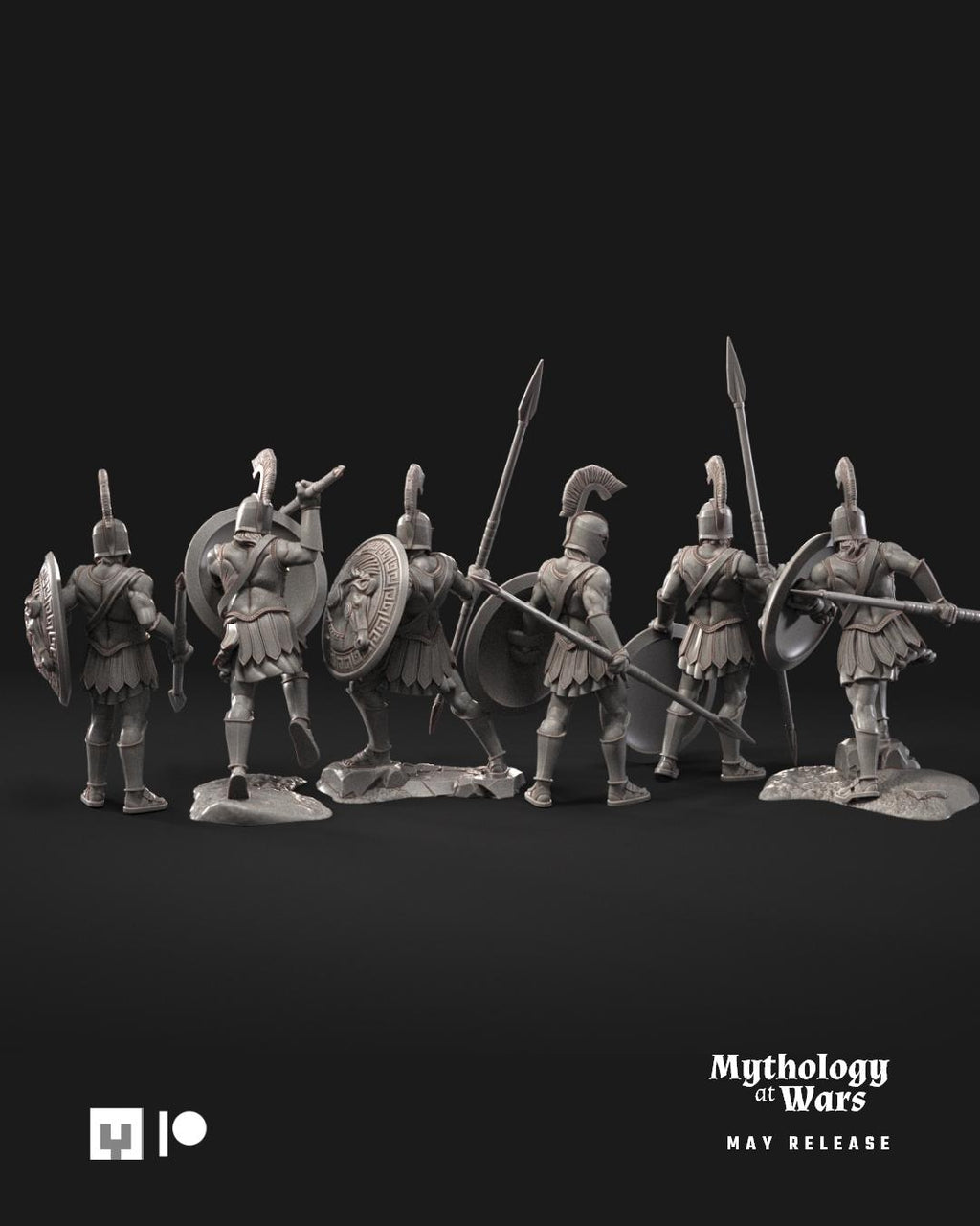 Greek Hoplites | 40mm | 6 Miniatures | Davale Games