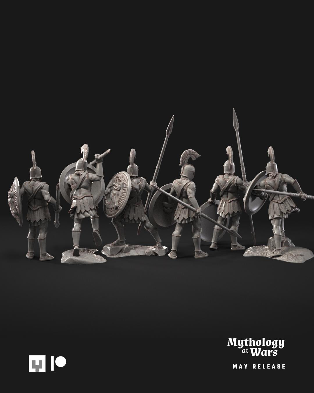 Greek Hoplites | 40mm | 6 Miniatures | Davale Games