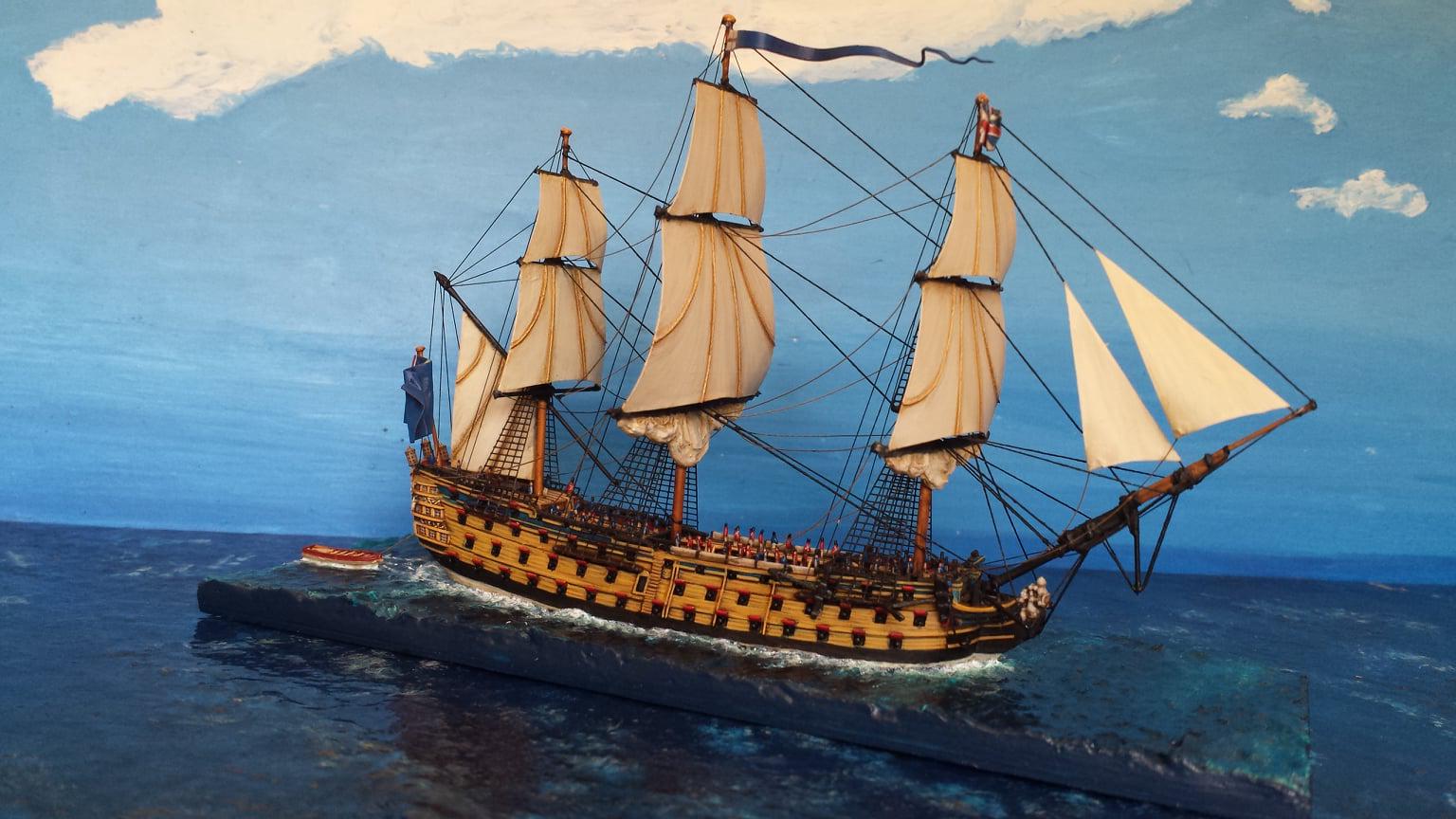 1st Rate English Fleet | 5 Ships | Scale 1/700 | Turner Miniatures