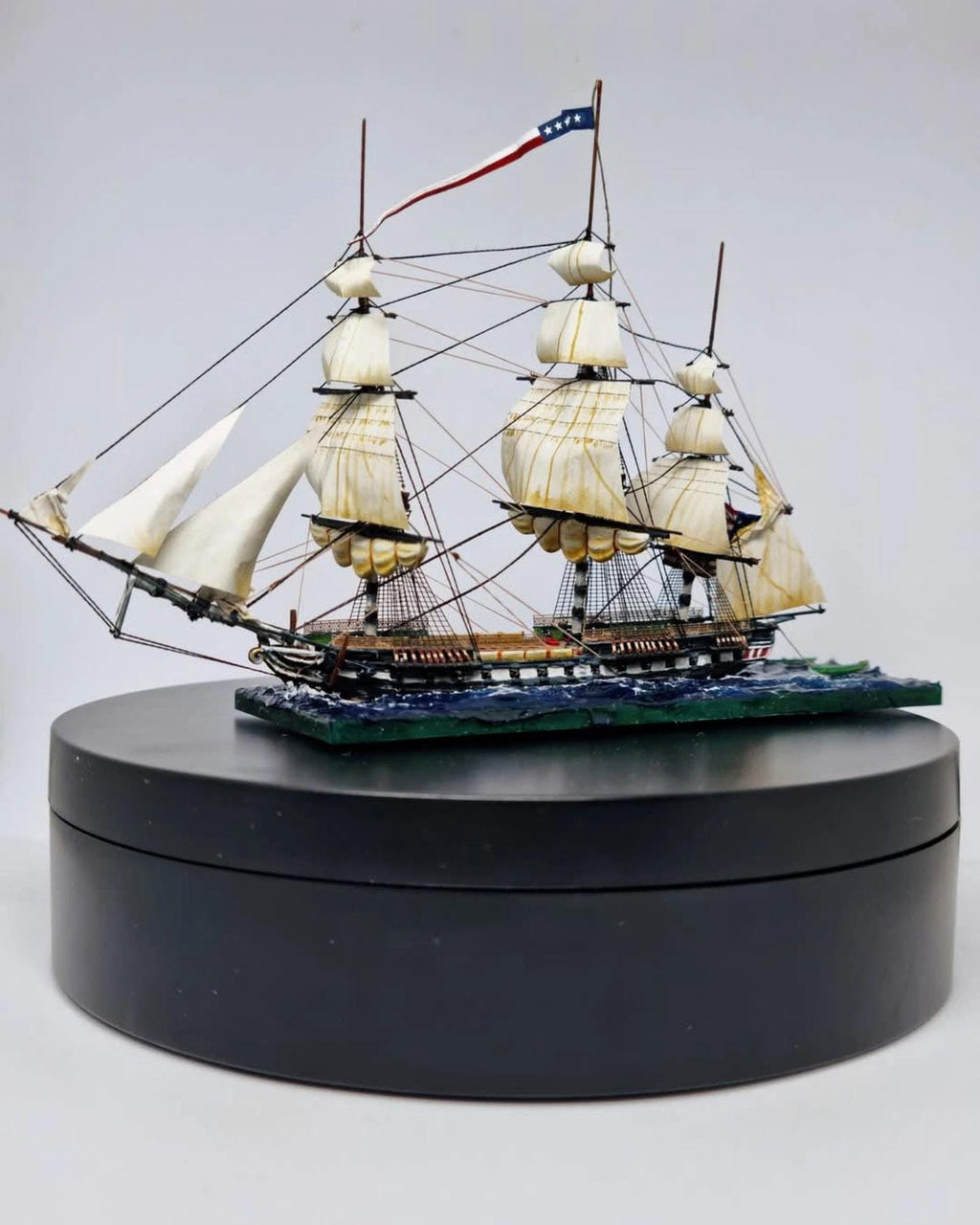 Large USS Constitution | 18th Century Heavy Frigate Ship Miniature | 2" to 9.5" Hull | Turner Miniatures