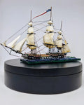 Large USS Constitution | 18th Century Heavy Frigate Ship Miniature | 2" to 9.5" Hull | Turner Miniatures